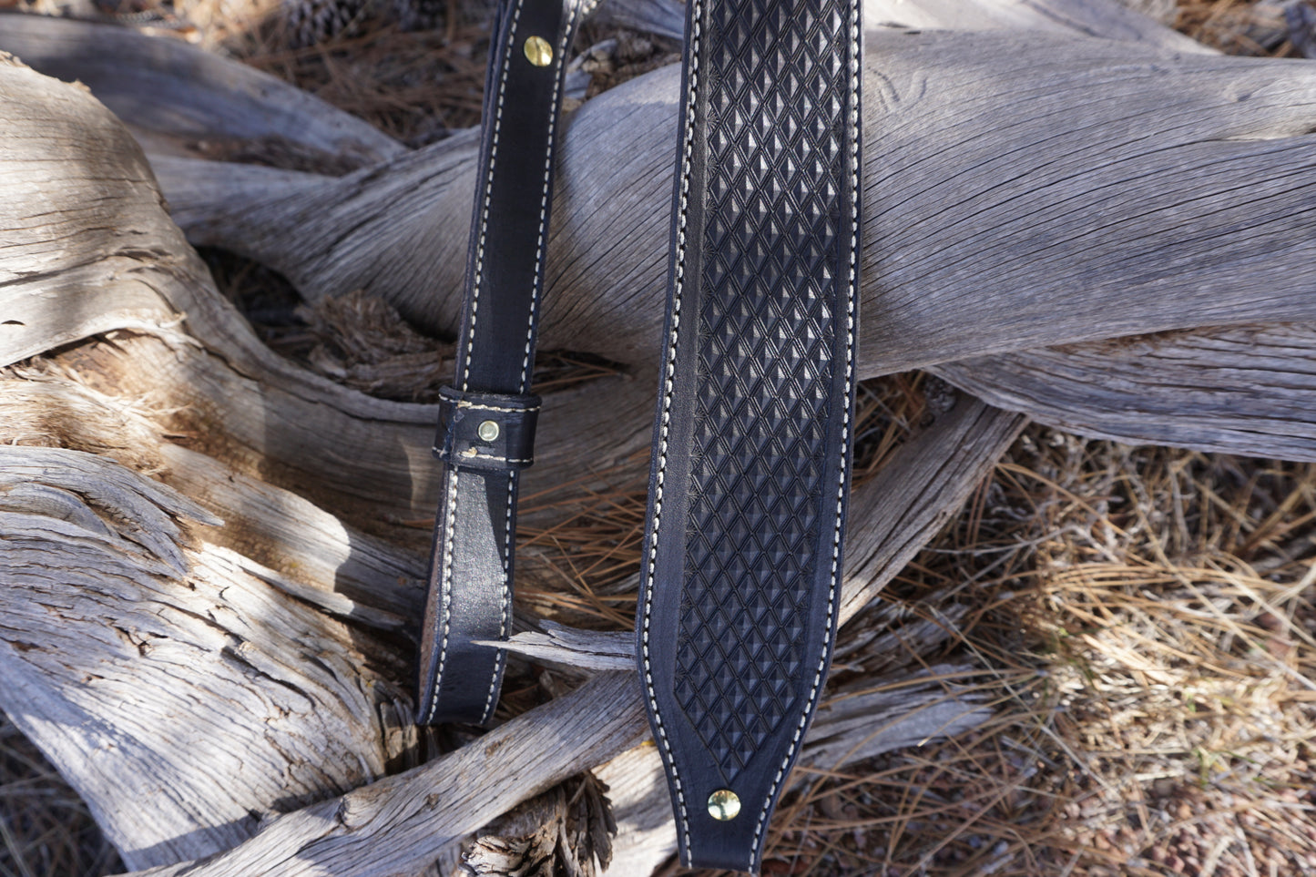 Hand tooled Leather Rifle Sling #050