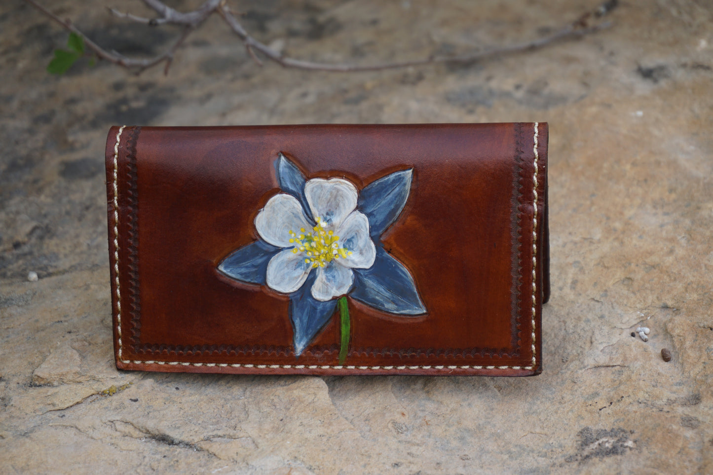 Leather Checkbook Cover #082