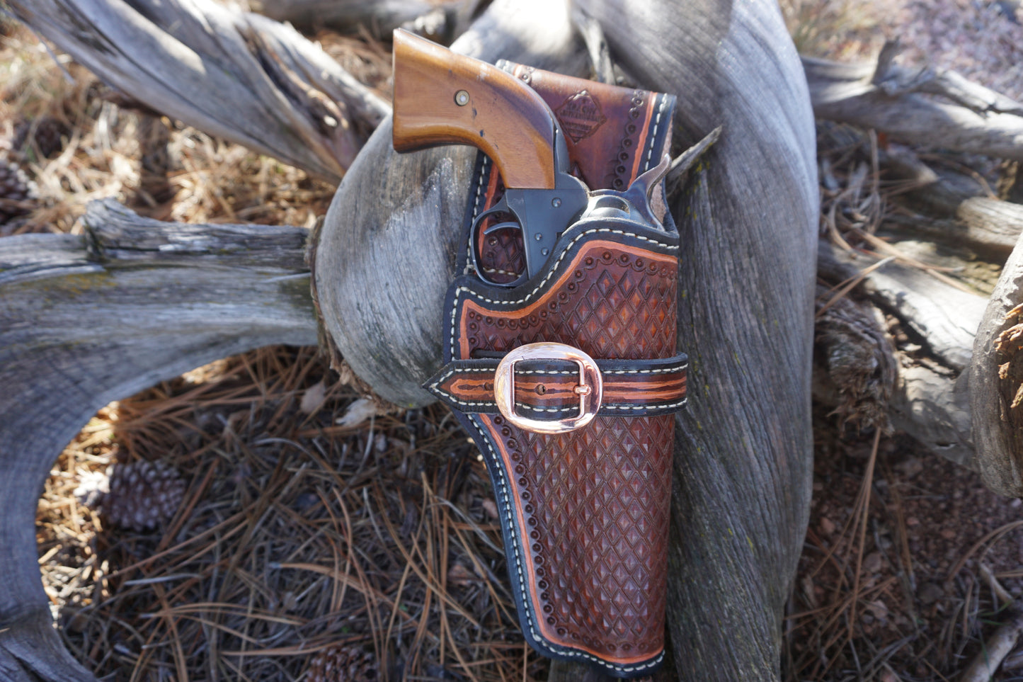 Holster - Two tone - hand painted