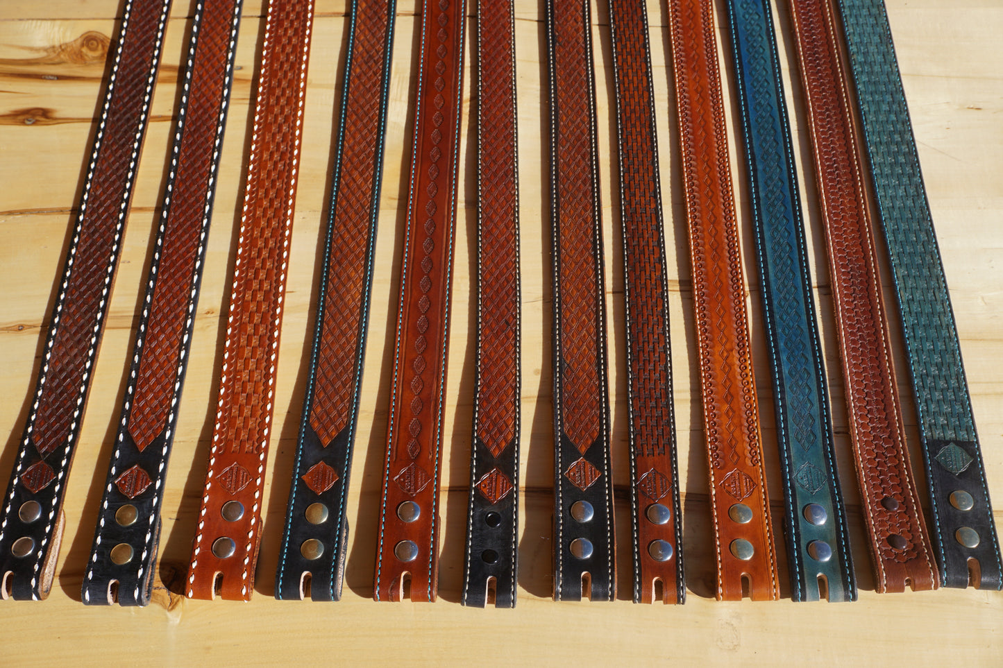Hand Tooled leather Belts - Pattern