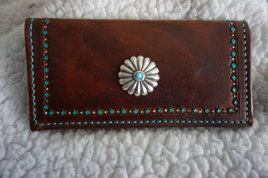 Leather Checkbook Cover #078