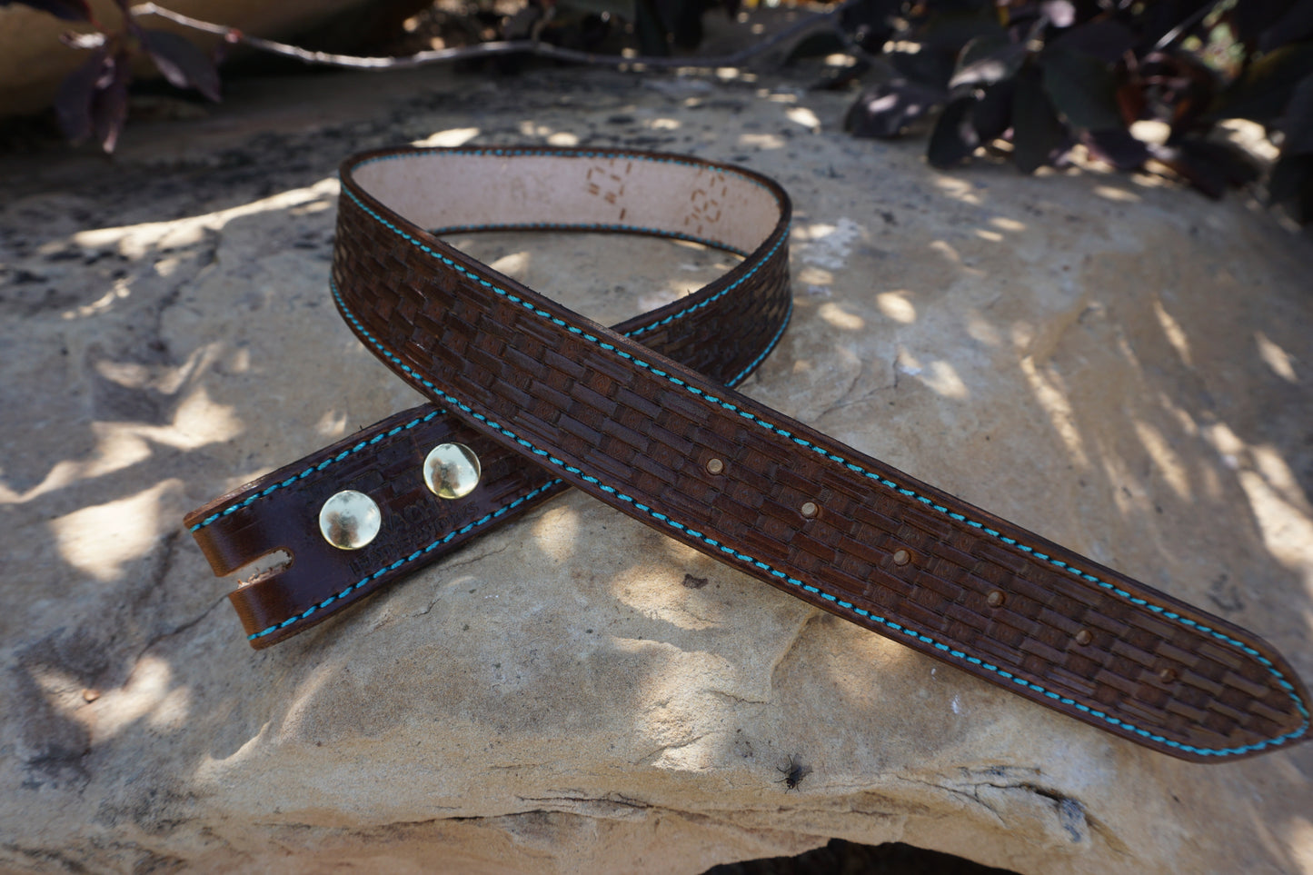 Hand Tooled Leather Belt