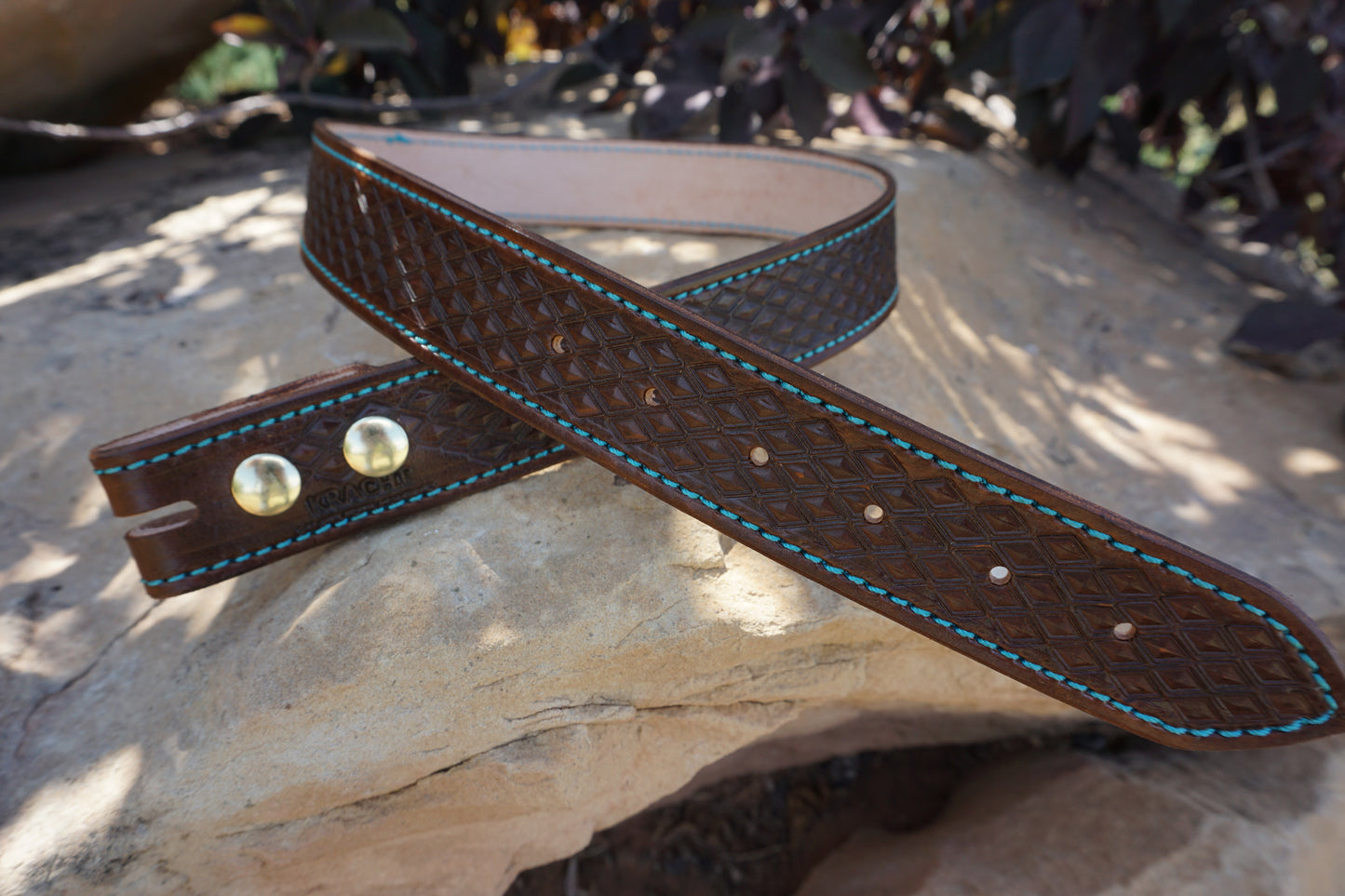 Hand Tooled Leather Belt