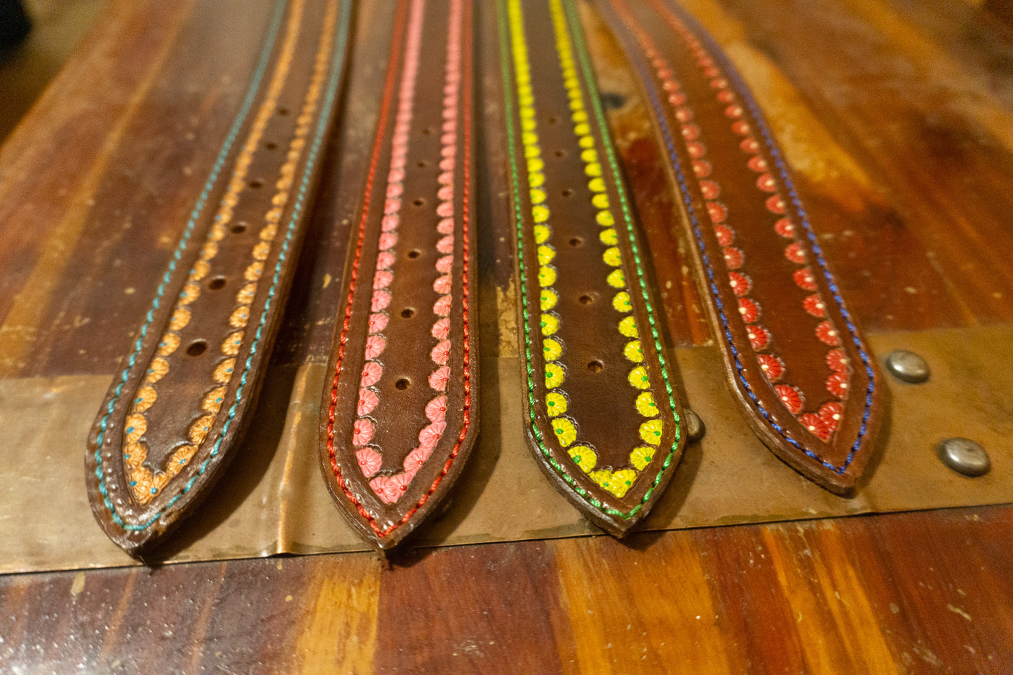 Hand Tooled Leather Belts