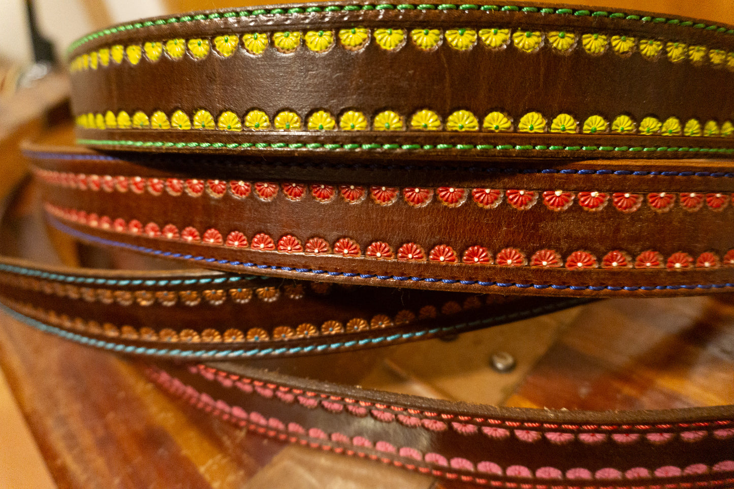 Hand Tooled Leather Belts