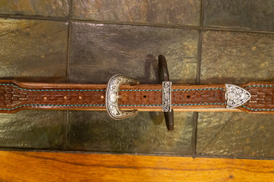 Hand Tooled Leather Belt