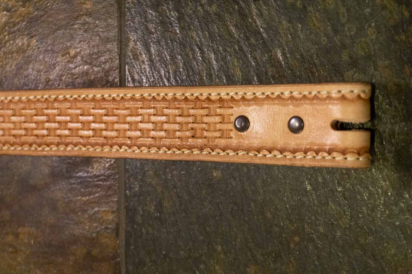 Hand Tooled Leather Belt